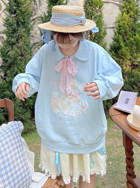 Rabbit polo color sweater tops