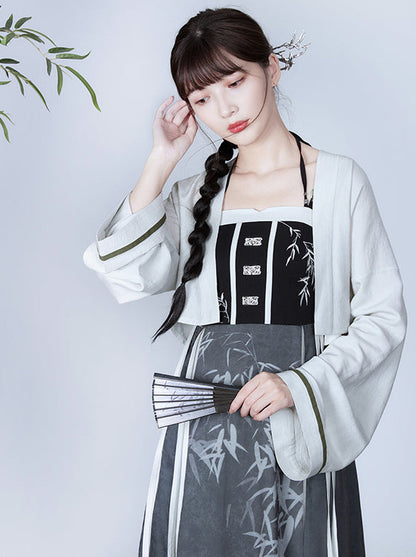 China Bamboo Sas Dress + Short Jacket