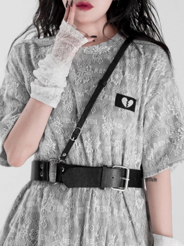 Military Uniform Metal Square Buckle Belt [Chain/Ring]