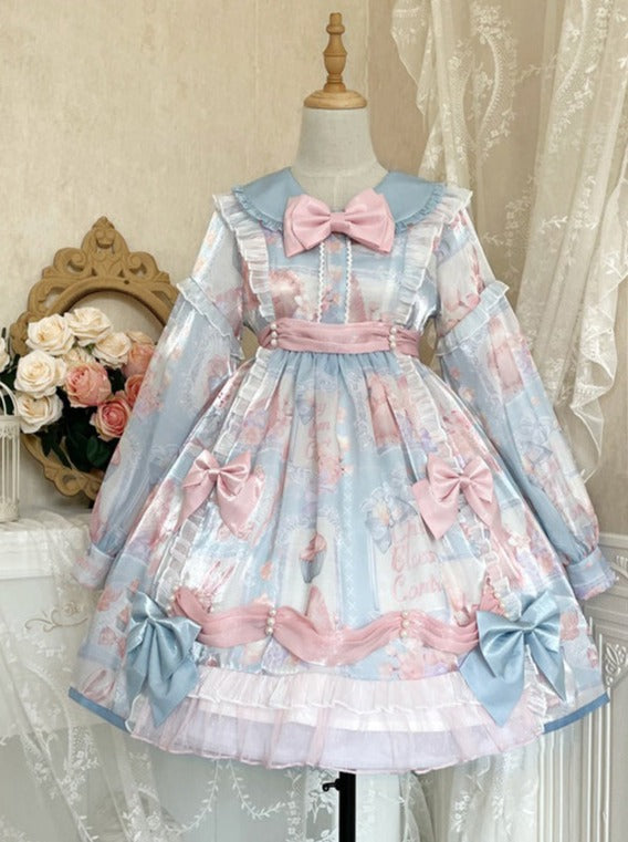 Pastel Ribbon Ruffle Doll Princess Dress