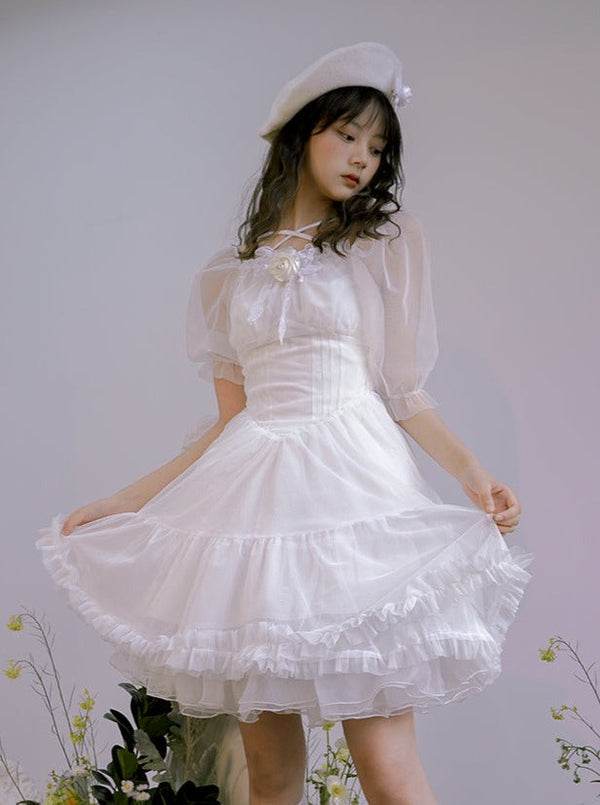 Frill Princess Girl Short One Piece