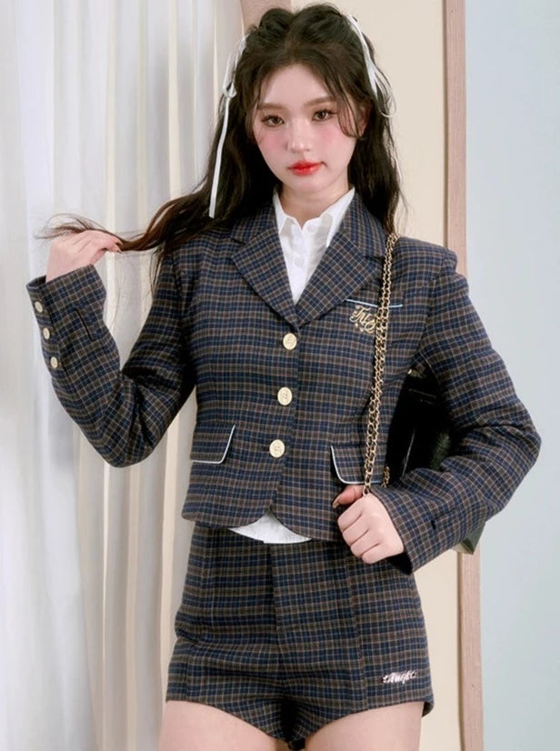 French Short College Style Jacket