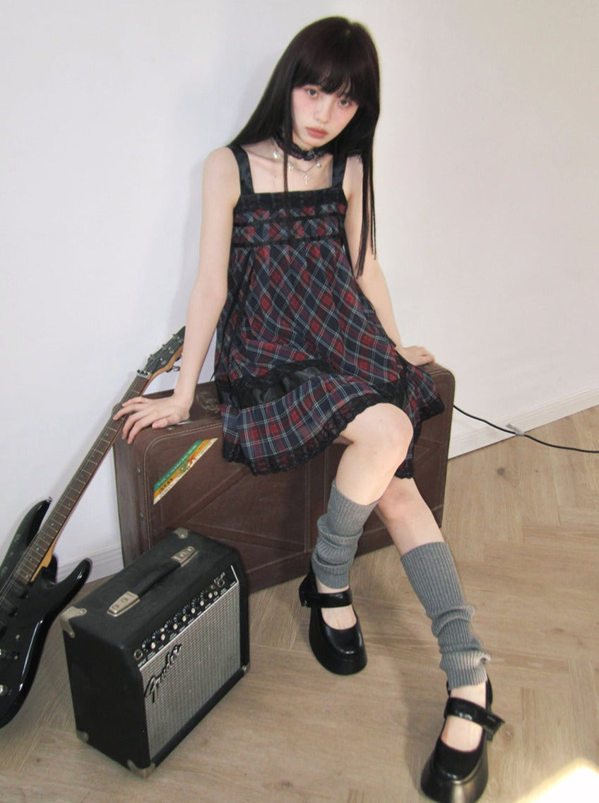 Punk check dress