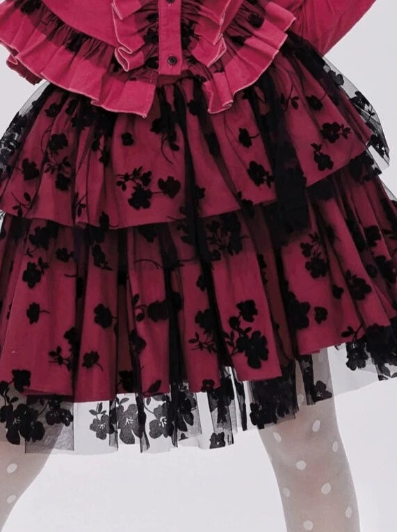 Retro Lace Vivid Tutu Skirt