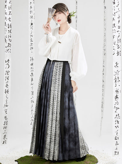 日式图案薄纱瓷器三件套
