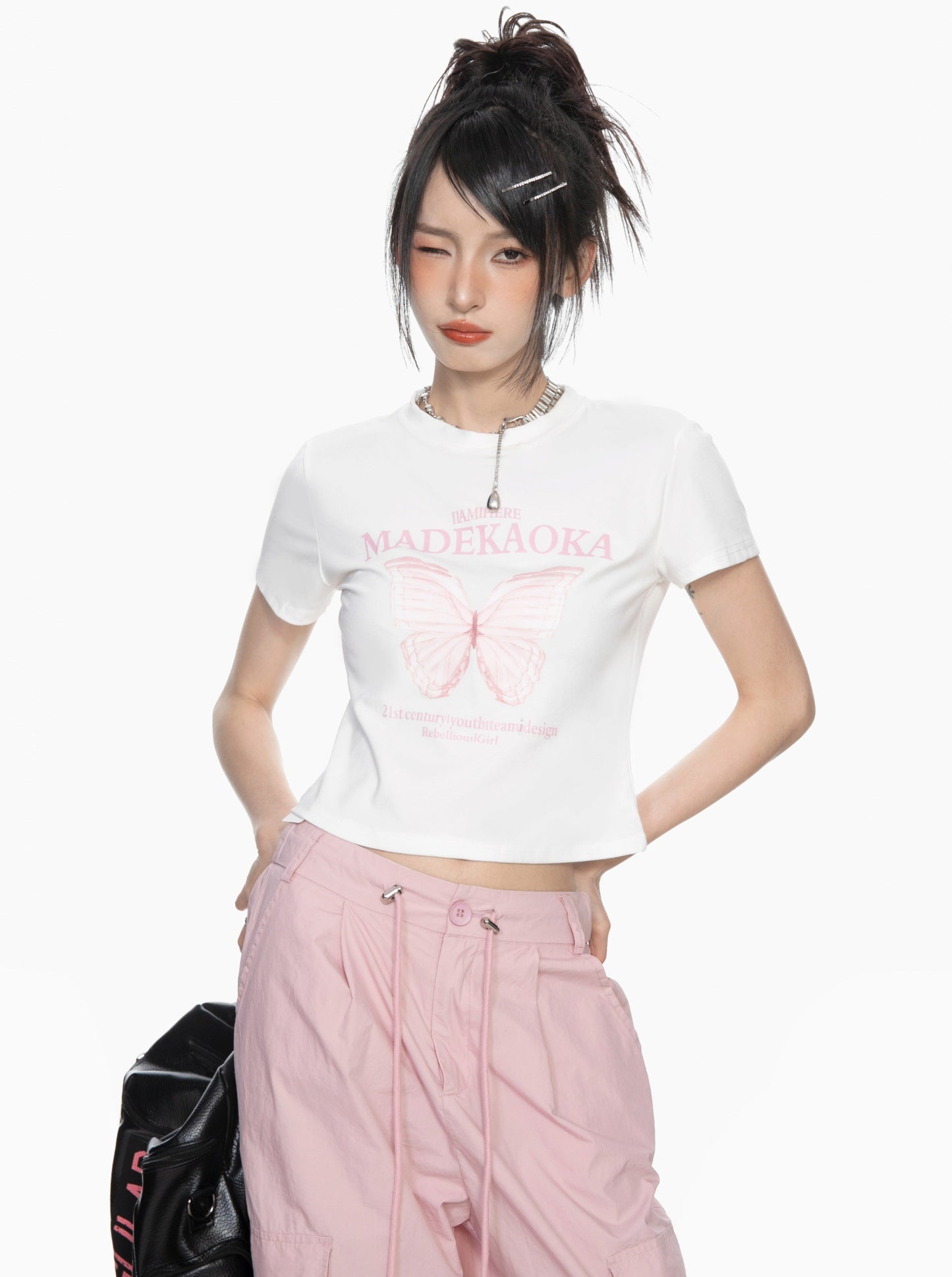 Butterfly Logo Short Suite T -shirt