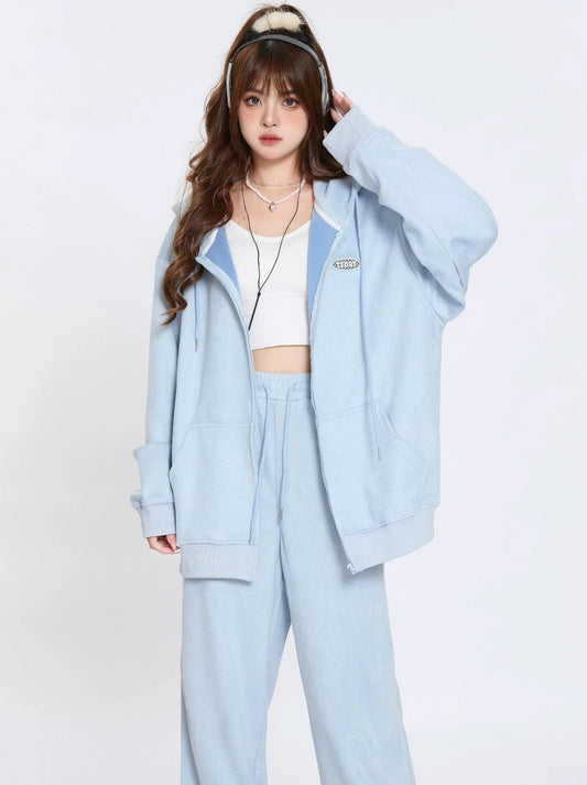 スエードフードスウェットレイジースタイルセットアップ