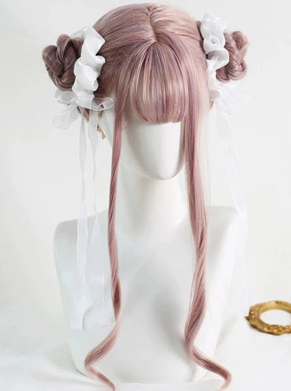 Double Ponytail Lolita Hairband Long Sheer Chou Chou