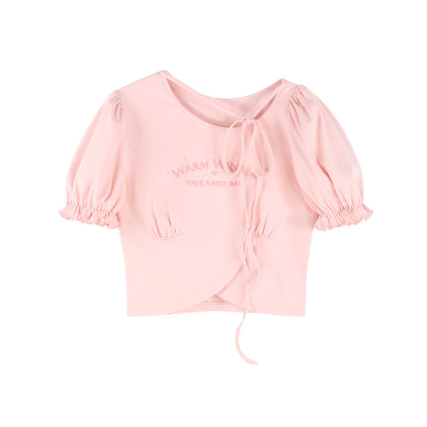 スイートパフスリーブTシャツ