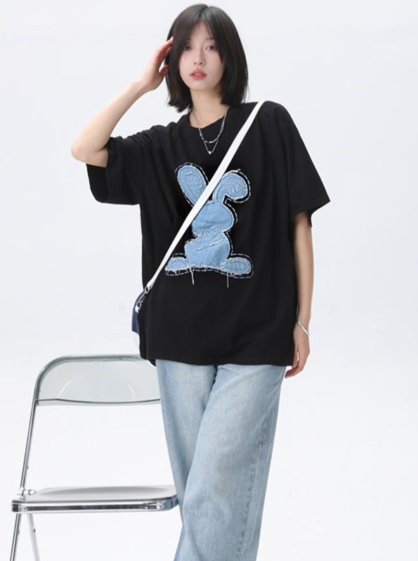 Y2KデニムラビットTシャツ – Belchic