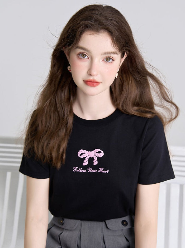 ピンクリボンデザインTシャツ