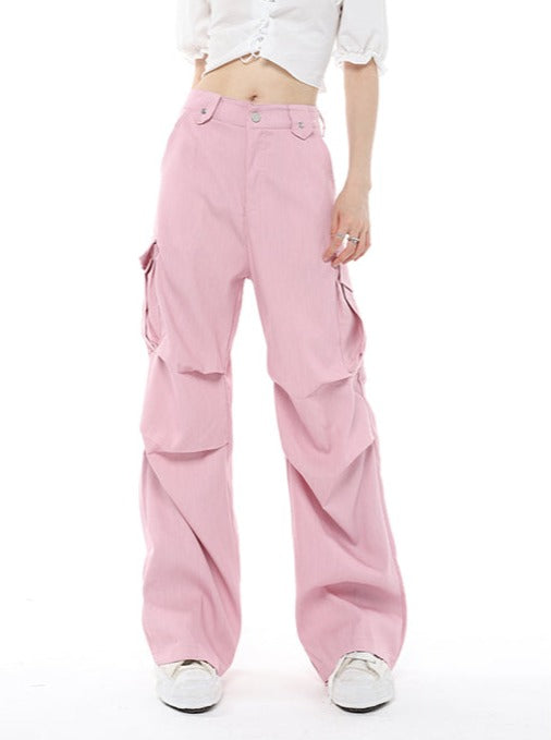 Sweet pink casual pants