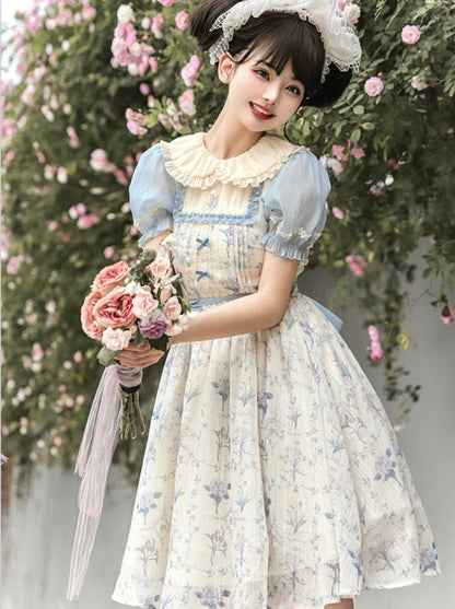 Chiffon Op Spring Flower Frill Dress