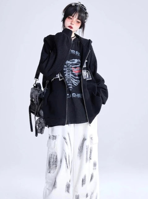 オーバーフードモードロゴパーカー