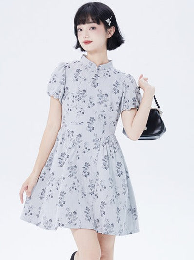 Retro China Flower Dress