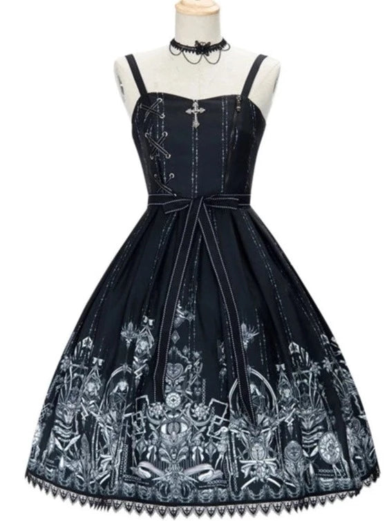 Sakura Love Lolita Heart Dark Gothic Dress