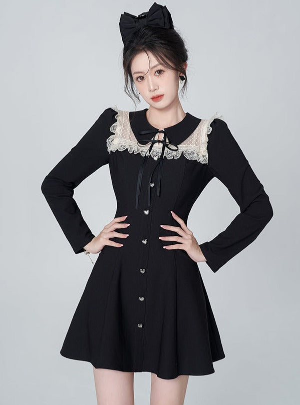 Doll heart lace dress