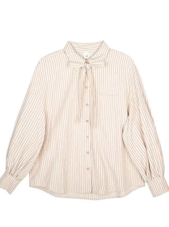 Tailored College Style Striped Shirt