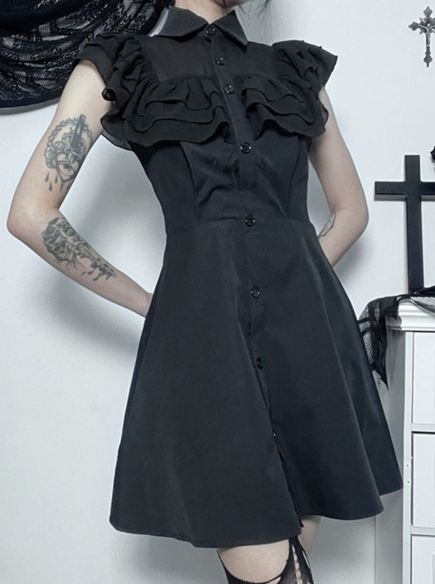 gothic frill dress