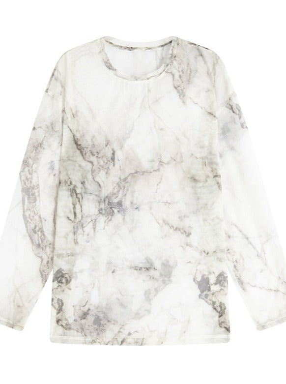 Sheer Mesh Loose Top