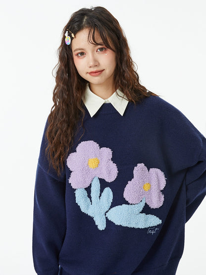 Flower Design Over Sweater Tops