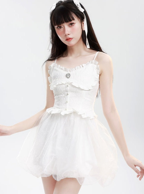 Ballet White Gurry Singing Dress