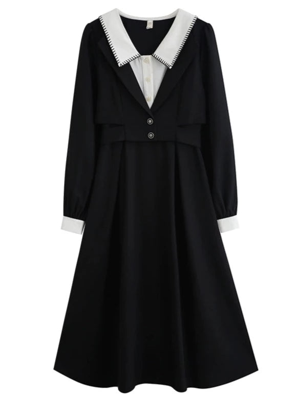 Robe rétro de style collège français