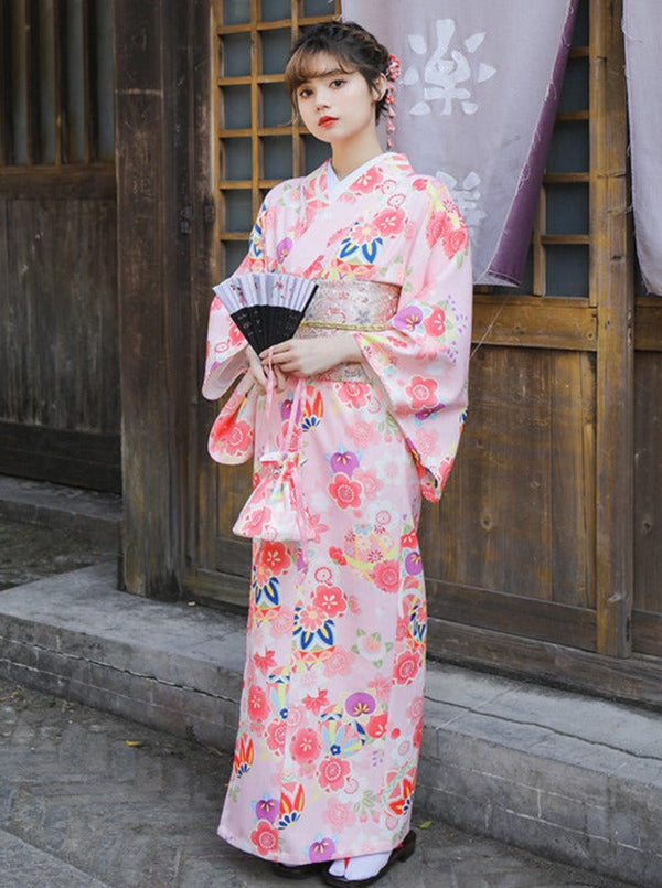 Pink Blossom Flower Yukata