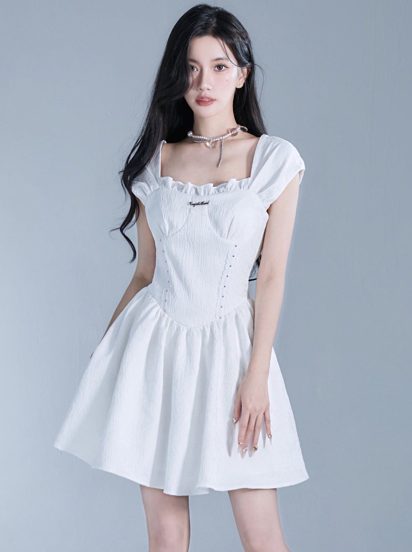 White Cloud Roll Tea Break Dress