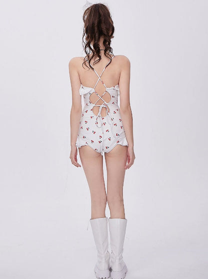 Cherry Cover Flill All -in -One Swimsuit