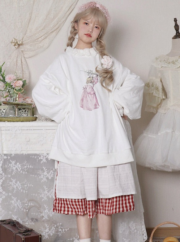 Couple print pullover