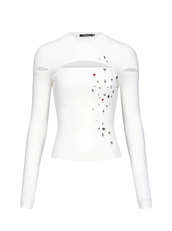 Multicolor Diamond Tight Tops