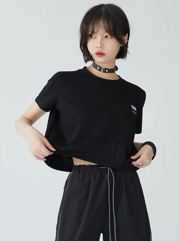 One Point Logo Short Cotton T-Shirt