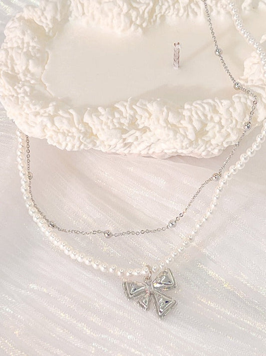 パールピュアデザイアエレガントチェーンネックレス