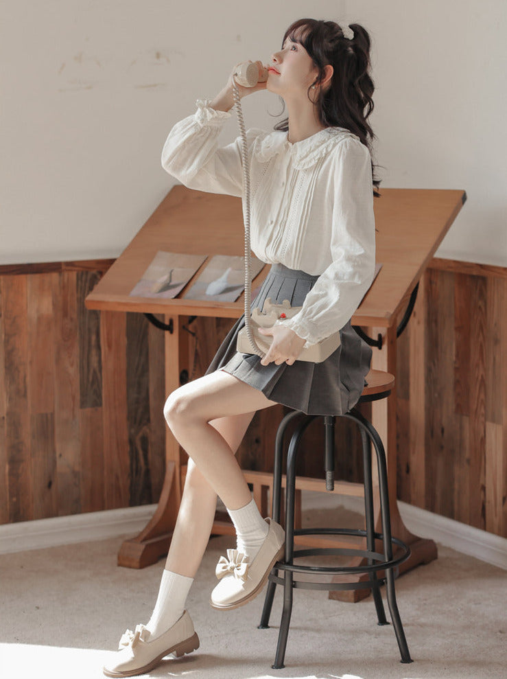 Frilled Doll Collar Blouse