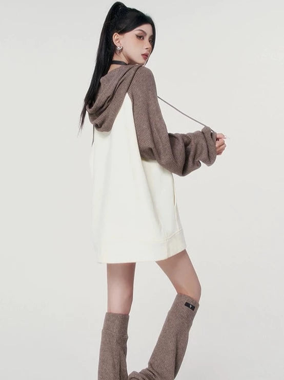 Bicolor Hooded Cat Dress