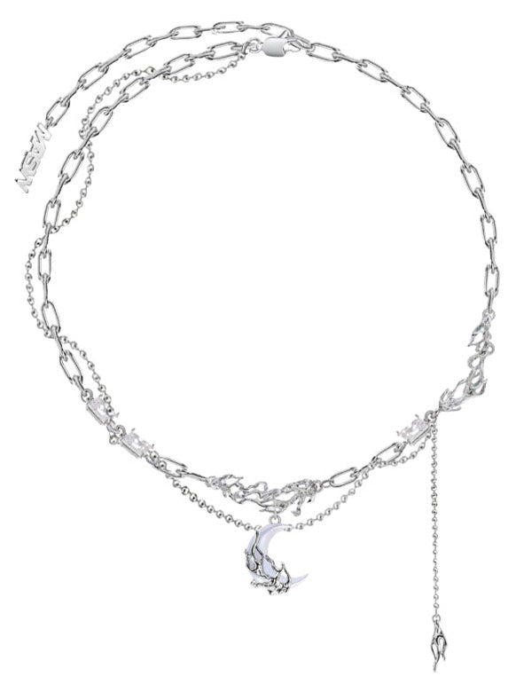 Utopia Series Moon Tassel Necklace