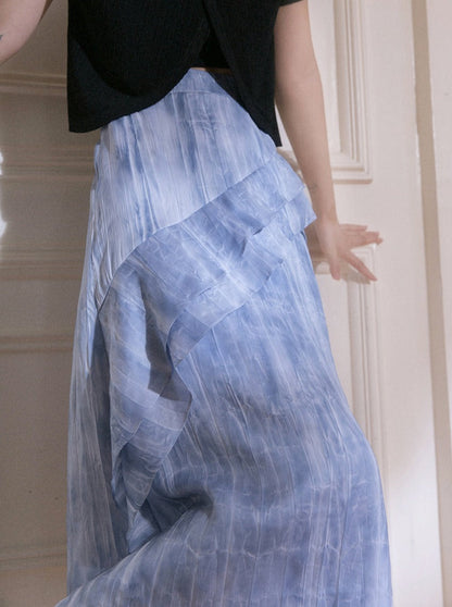 Blue Ink Flyl Dark Skirt