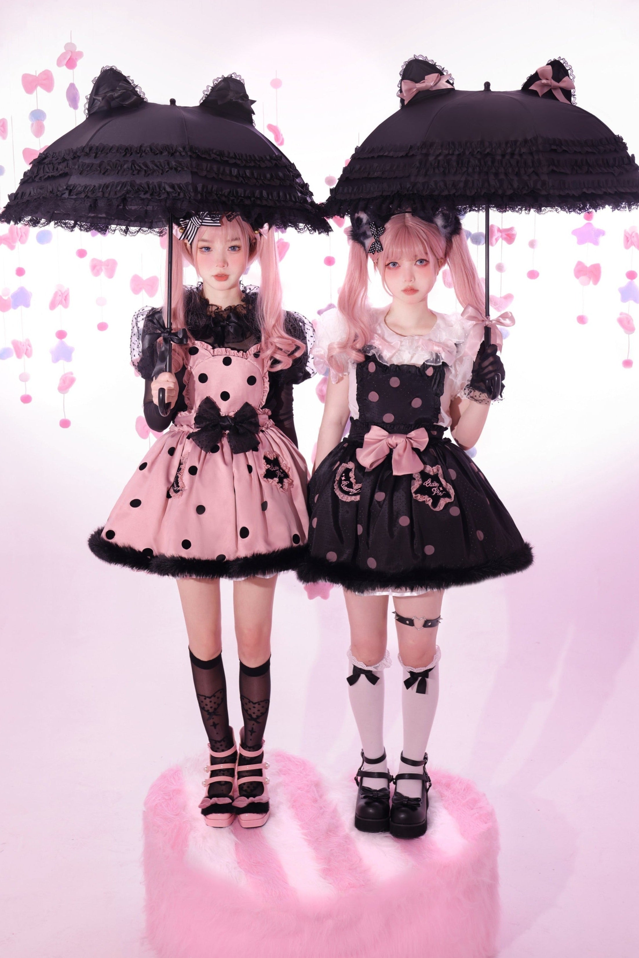 Frill cat ear lolita umbrella – Belchic