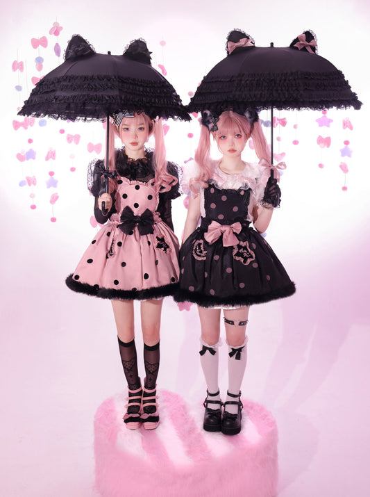 Frill cat ear lolita umbrella