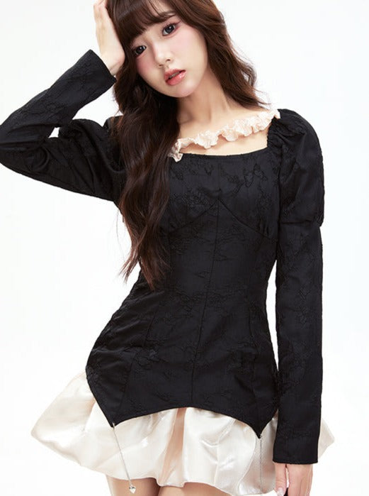 Romantic puff sleeve dress