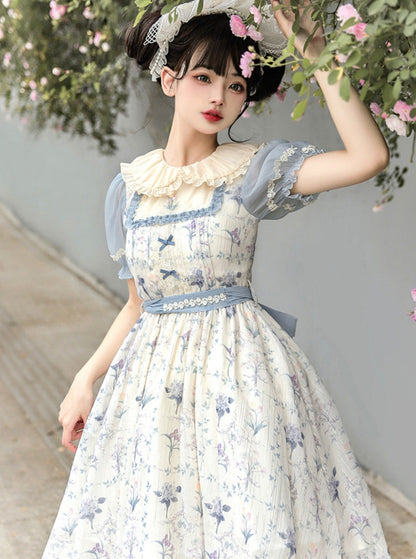 Chiffon Op Spring Flower Frill Dress