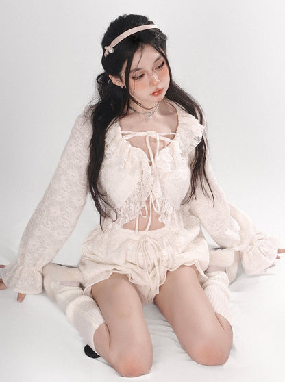 Chiffon lace rabbit setup