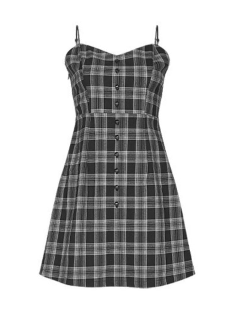 Checkered on sale cami dress