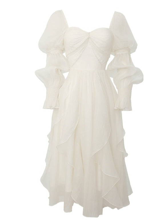 Robe de pause thé asymétrique Robe de vacances courte