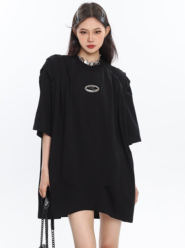 Metal Fold Over Loose Street T-shirt