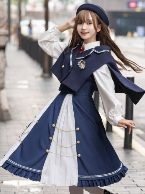 college princess cape dress