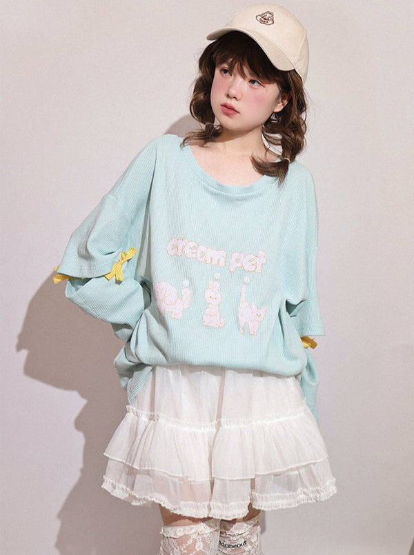 Lavoque Ream Waffle Stitch T -shirt