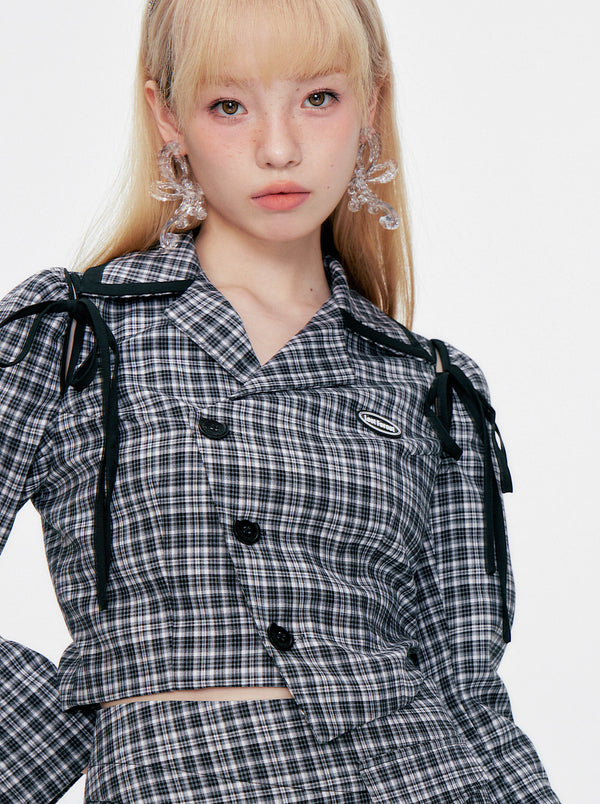 クールチェックセットアップ