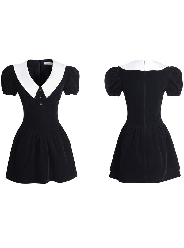 フレンチドールベルベットドレス